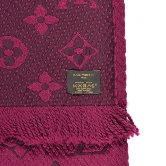 Louis Vuitton Wool and Silk Logomania Scarf - Picture 6 of 9